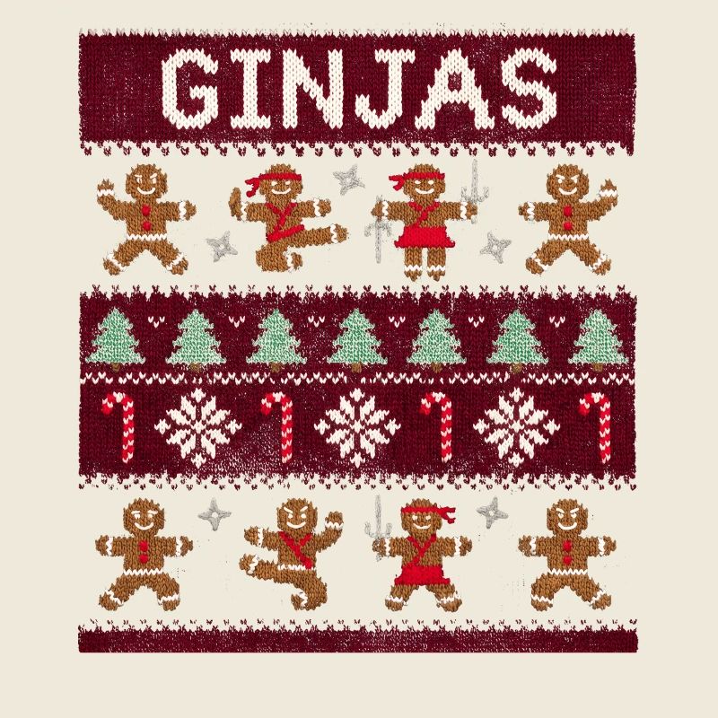 Ginjas Lebkuchen-Weihnachtspullover