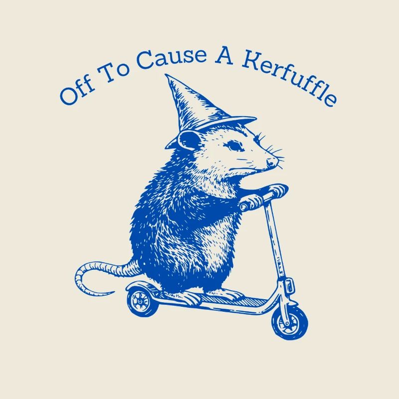 Partons causer un remue-ménage Opossum drôle