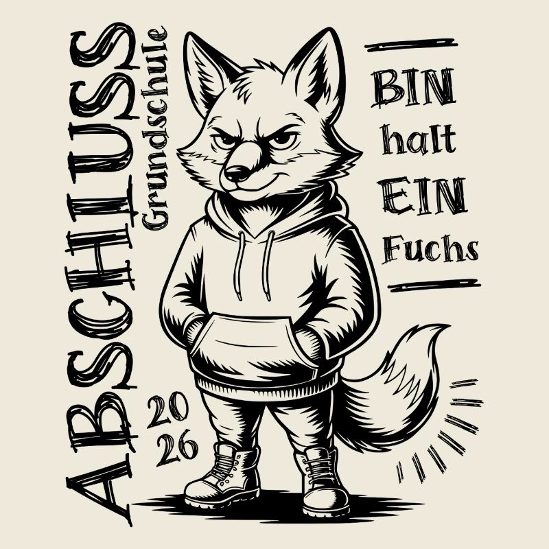 Grundschule Abschluss 2026 - Bin halt ein Fuchs