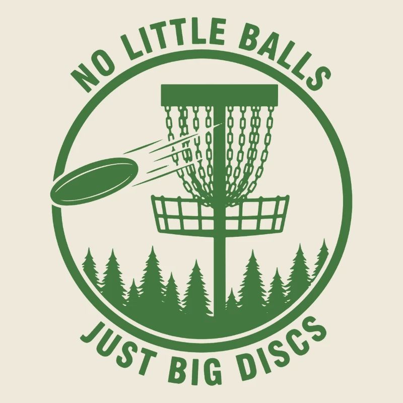 Keine kleinen Bälle, nur große Scheiben, lustiges Discgolf