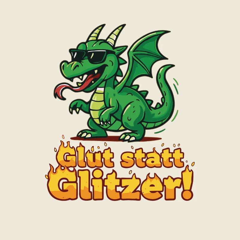 Glut statt Glitzer – Cooler Drache mit Feuer