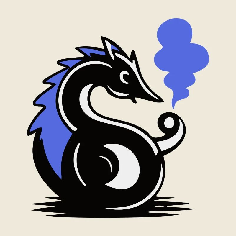 Blauer Glut-Seepferdchen