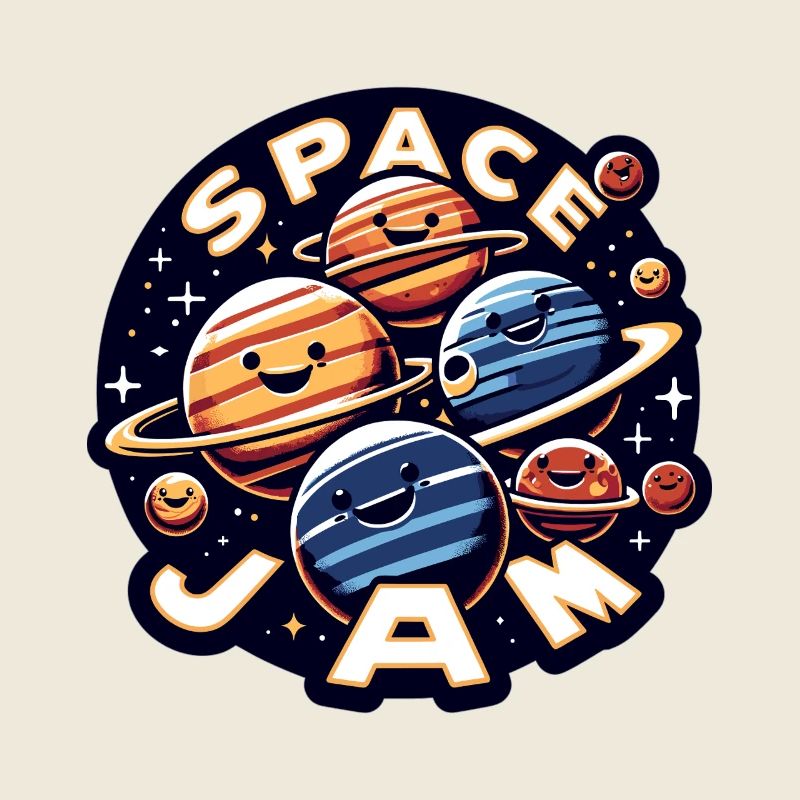 Laughing planets in space