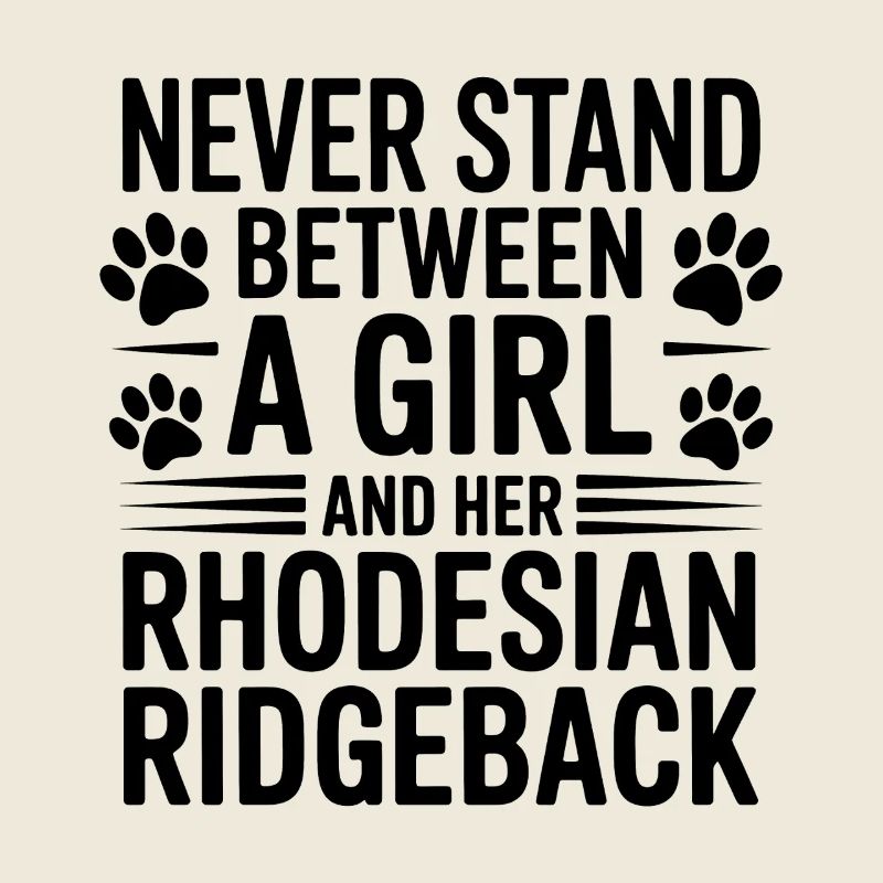 Cadeau drôle de chien sur les paroles de Rhodesian Ridgeback.