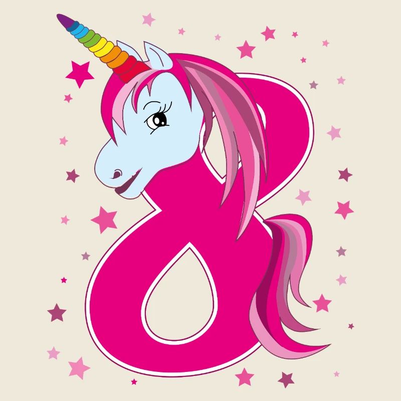 Licorne, 8 ans, huit ans, anniversaire