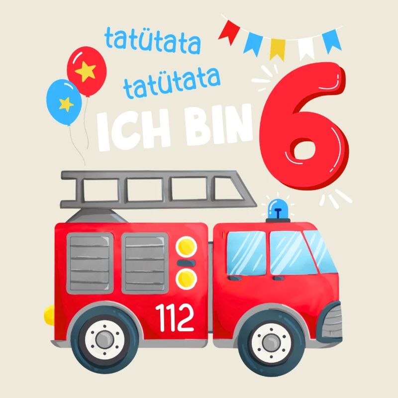 J’ai 6 ans d’anniversaire pompier, 6 garçons