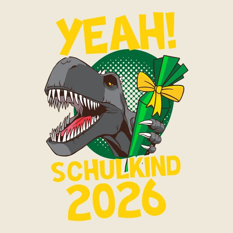Yeah! Schulkind 2026 Dino Einschulung