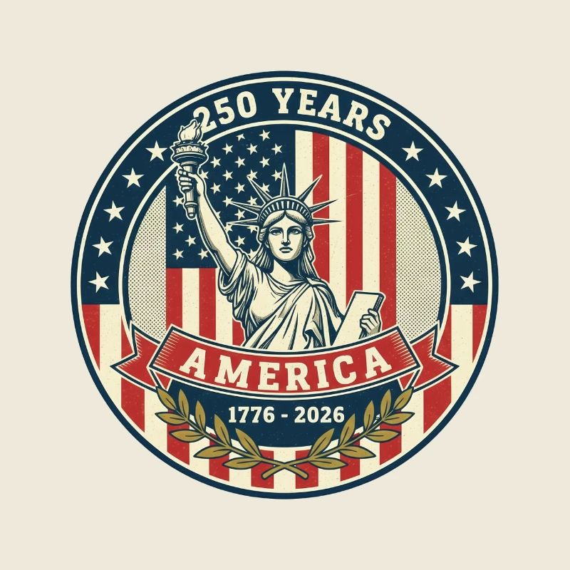 Liberty 250 Jahre Abzeichen-Design