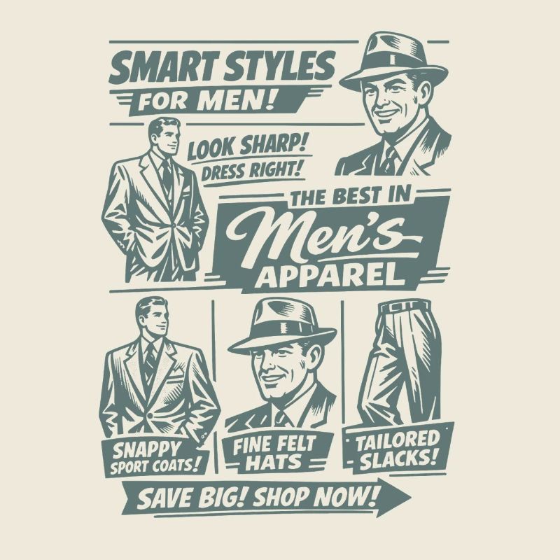 Nostalgie de la mode rétro | Hommes | Mode vintage