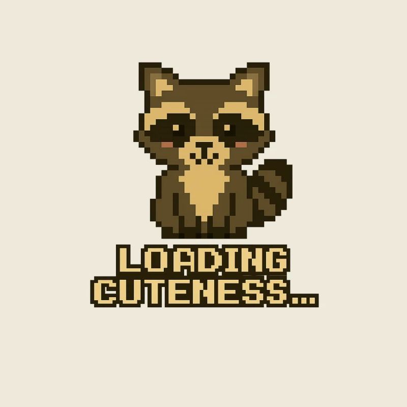 Pixel Raccoon: Cuteness Loads