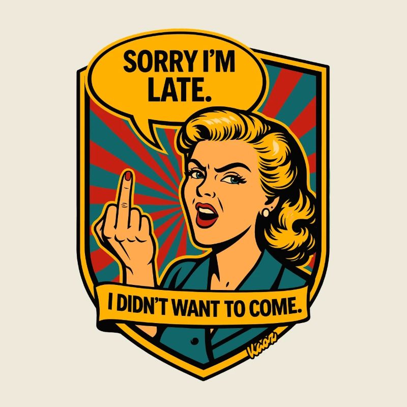 Désolé, retardé – Provocation rétro