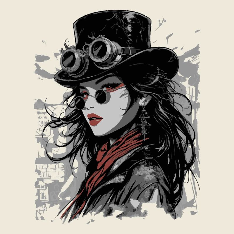 Steampunk Diva with Goggles