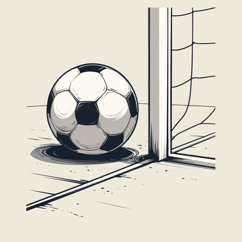 Ball am Netz Torabschluss