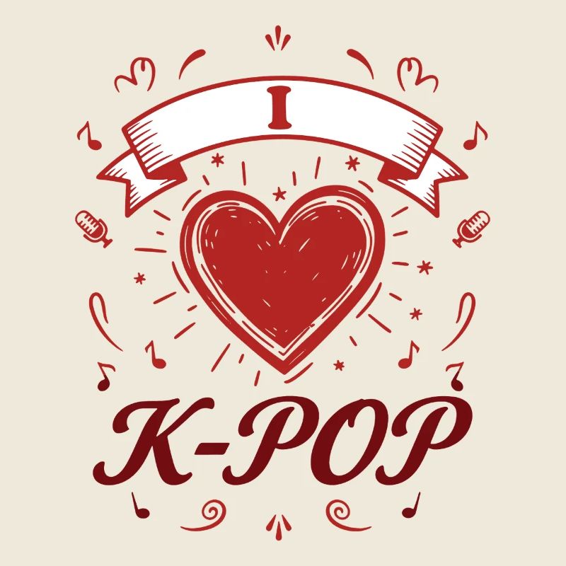 Pop coréenne Je K-Pop Musique coréenne Amour mignon Kpop