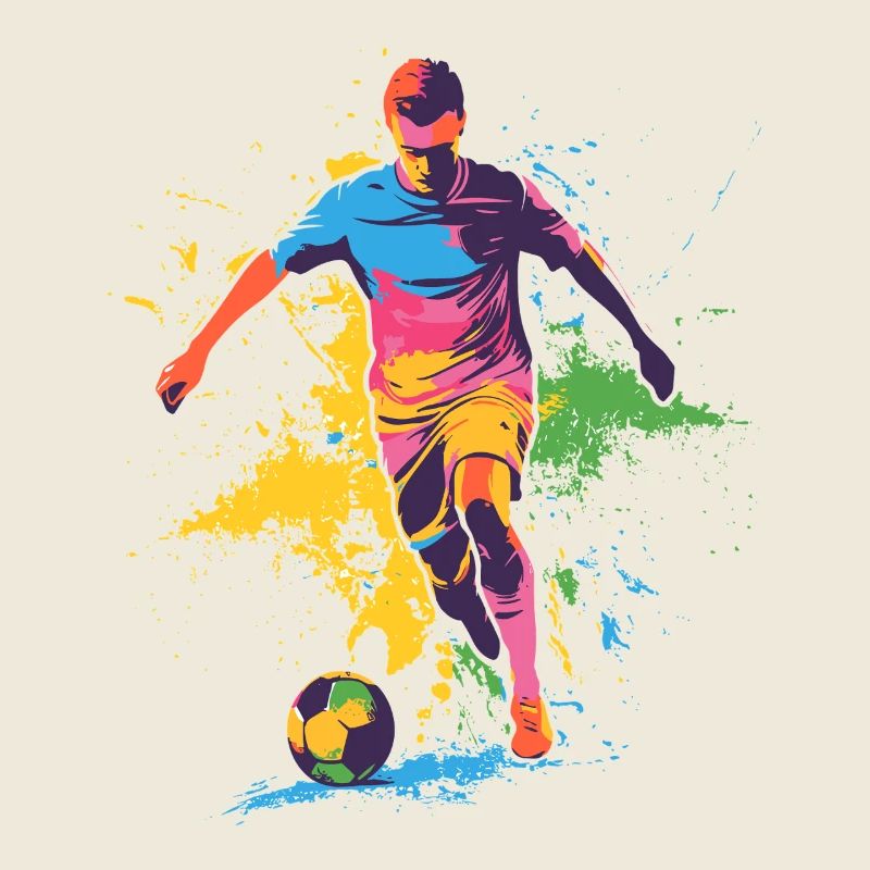 Farbspritzer Fußballheld