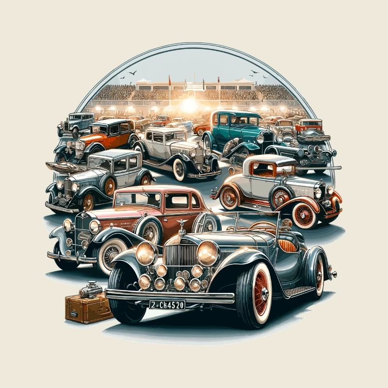 Vintage Car Rally Circle