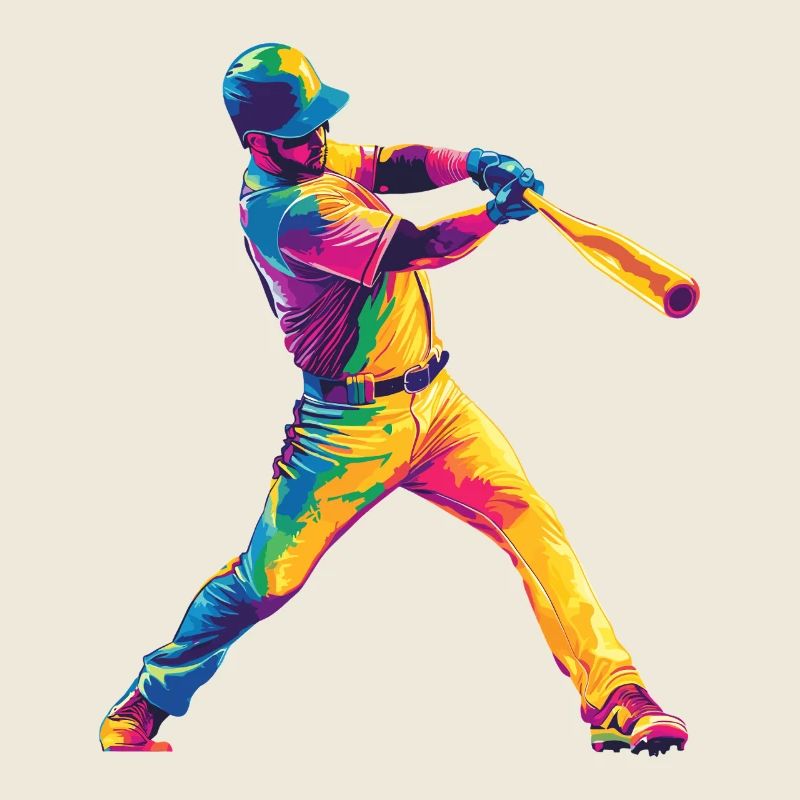 Puissance colorée du baseball