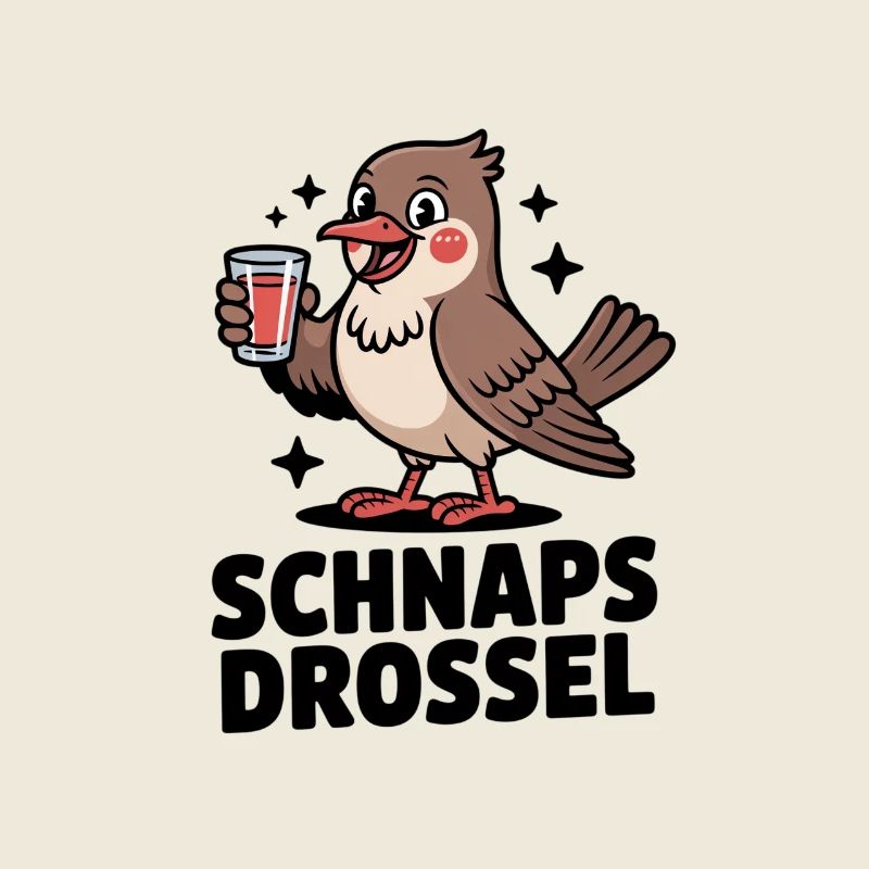 Liquor Thrush Funny Party Bird Saying
