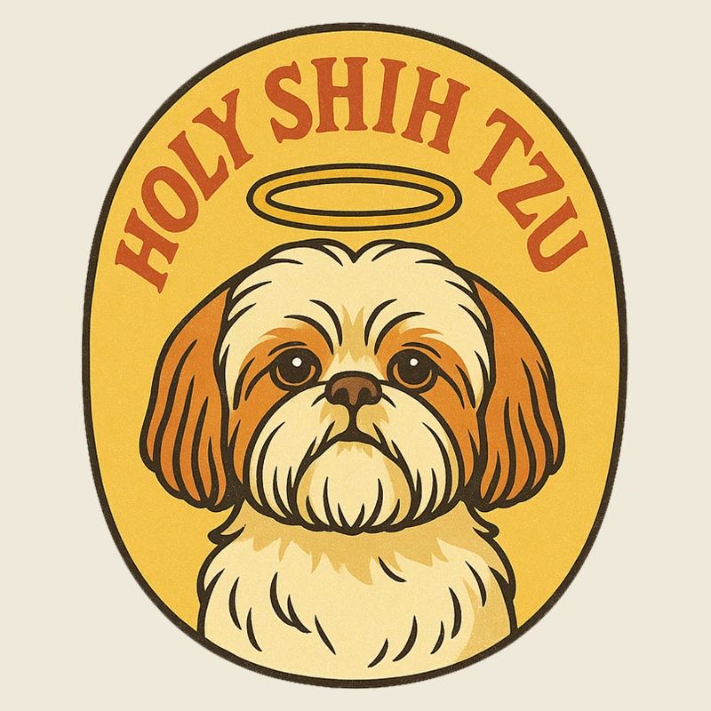 Heiliger Shih Tzu Halo-Abzeichen