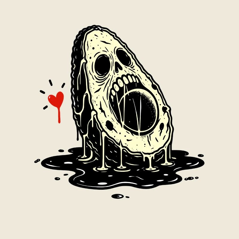 Skull Horror Avocado