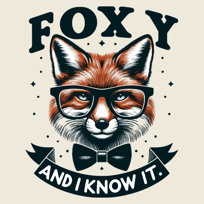 Foxy Nerd Glasses Bow Tie