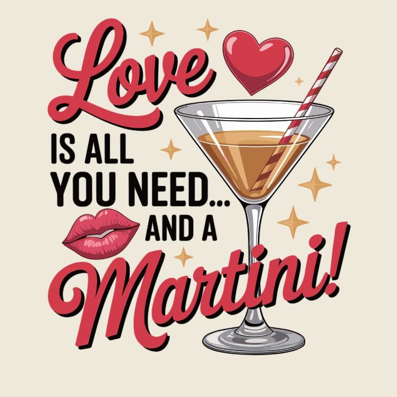 Liebe und Martini - Cocktail Party Geschenk