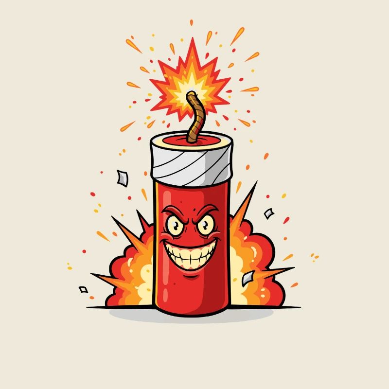 Angry Firecracker Comic