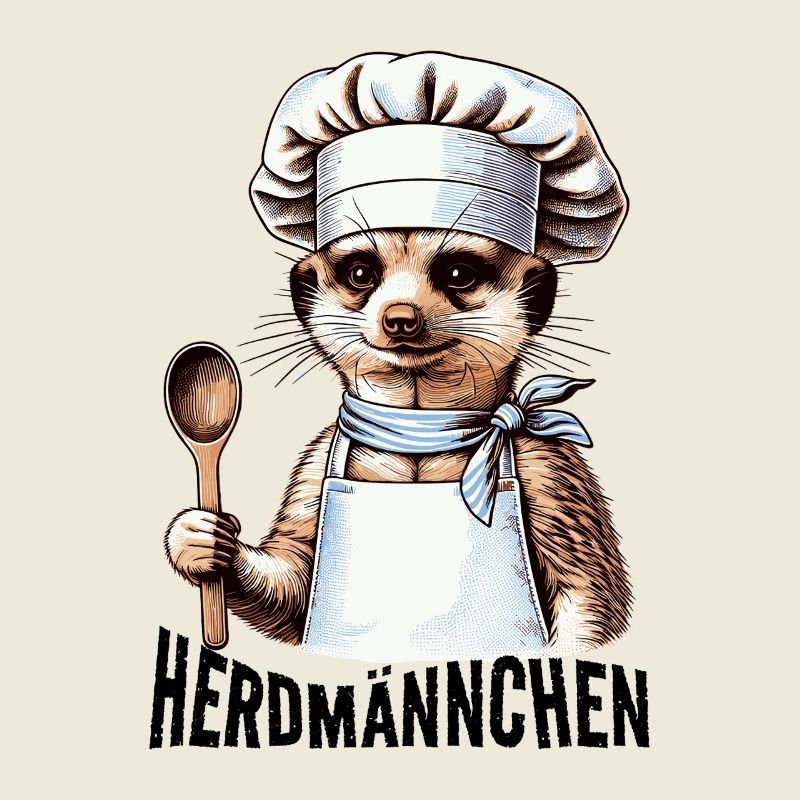 Tenue drôle de Herdmännchen Koch de suricate
