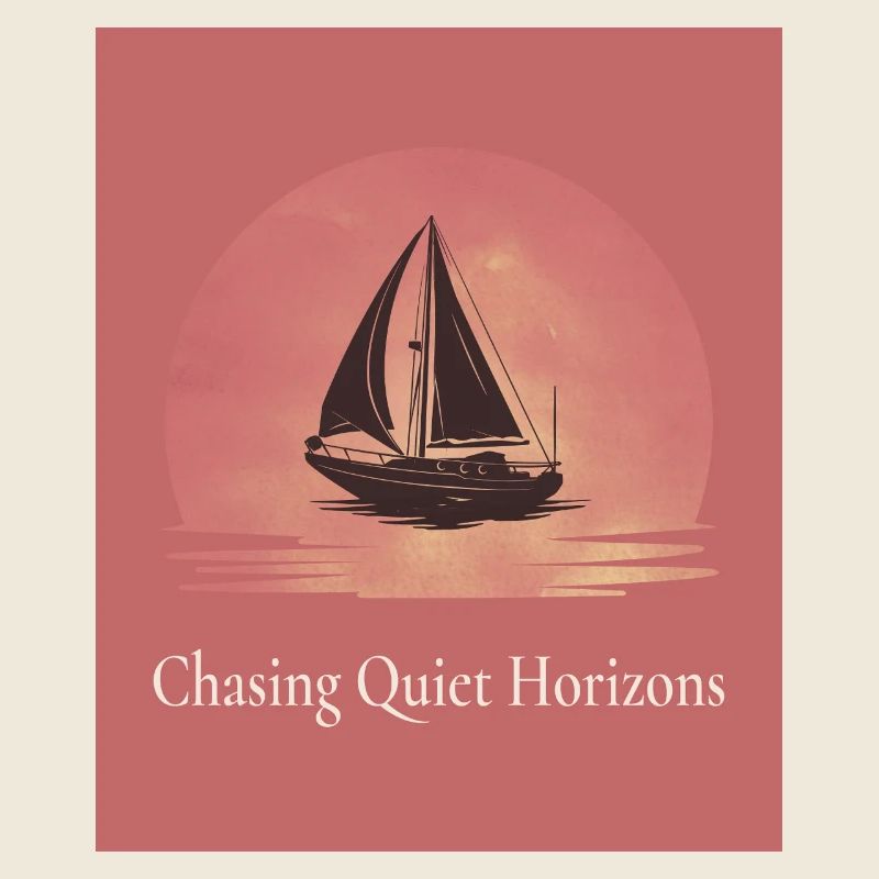 À la poursuite d’horizons tranquilles – Affiche de voile