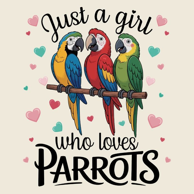 Three Parrots Macaws Parrot Lover Tropical