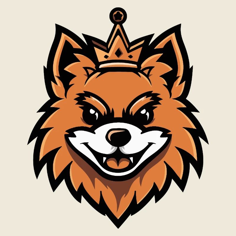 Pomeranian Hund Krone