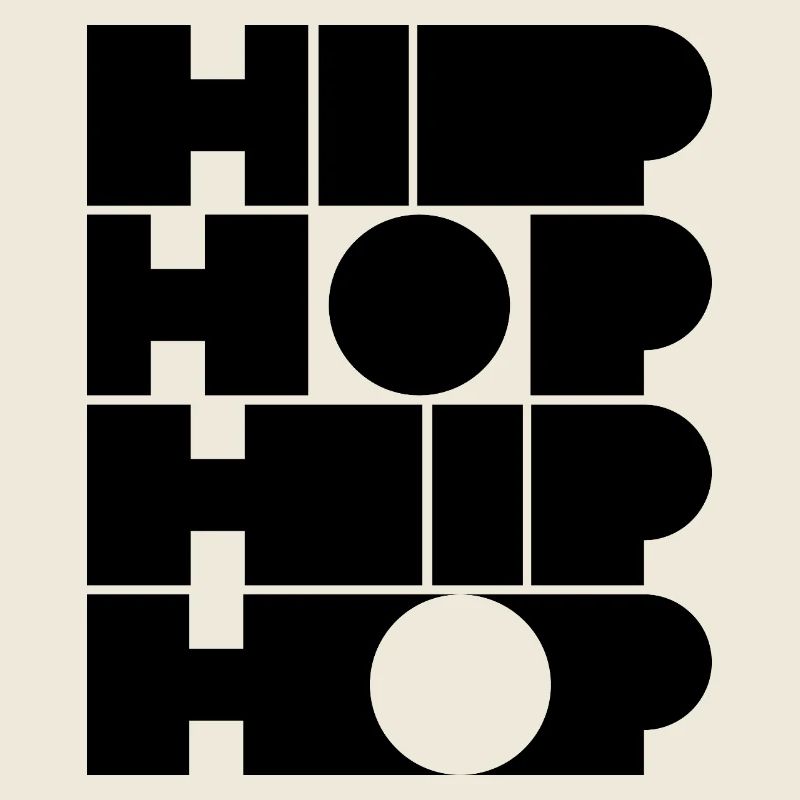 Hip-Hop-Mut typografisches Logodesign