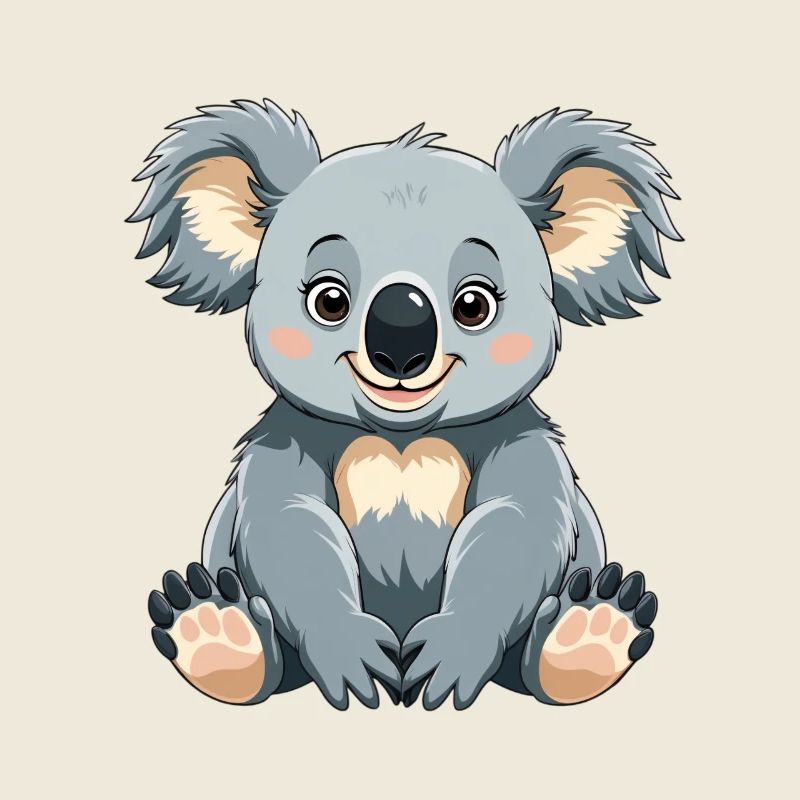 Cuddly Koala Cartoon