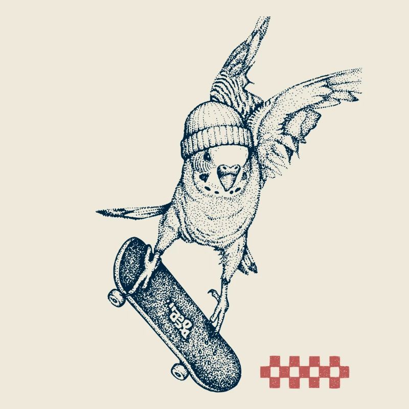 Skater Wellensittich