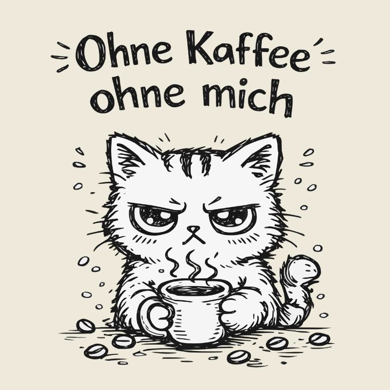 Grimace de café de chat