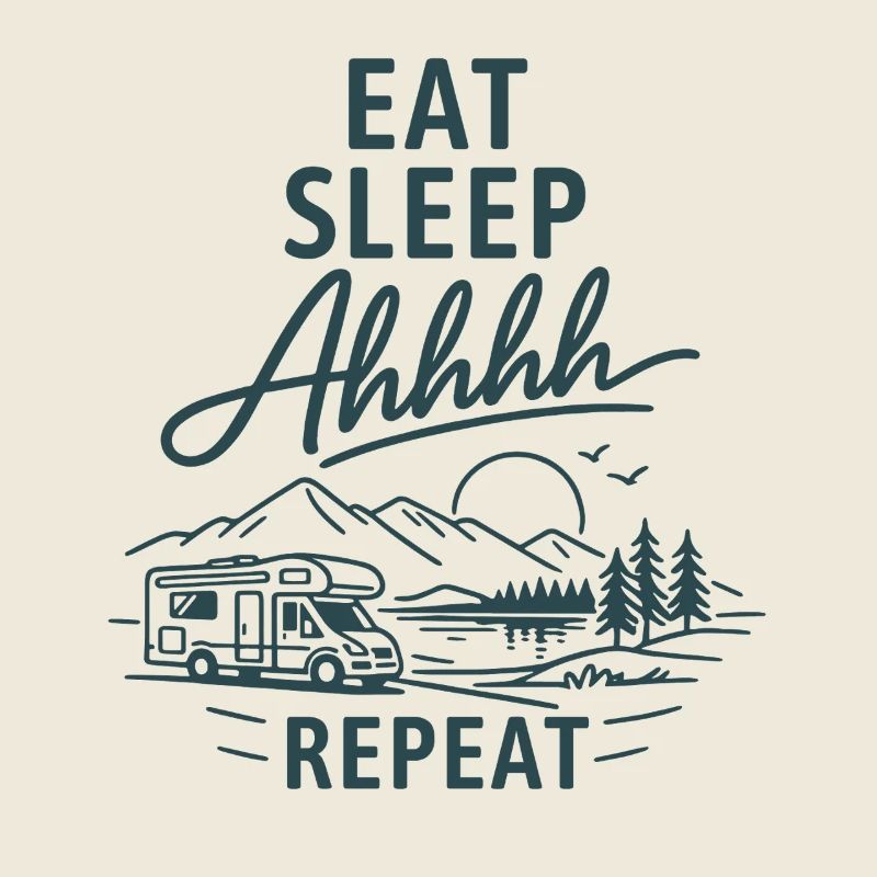 Aventure de camping | Mange, dors, répète