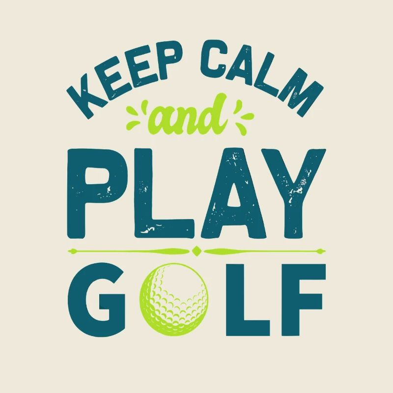 Restez calme et jouez au golf : déclaration du golfeur cool