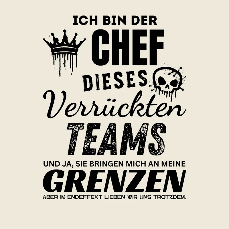 Stolzer Chef des verrückten Teams Chef Geschenk