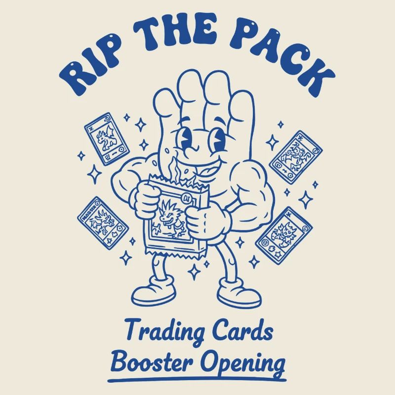 Ouverture du booster de cartes à collectionner Rip The Pack