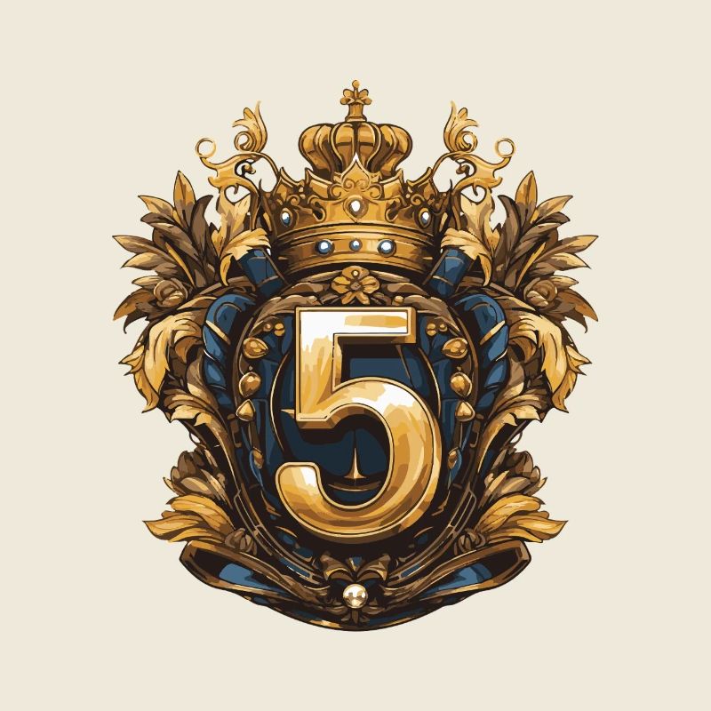 5 Zahl Wappen