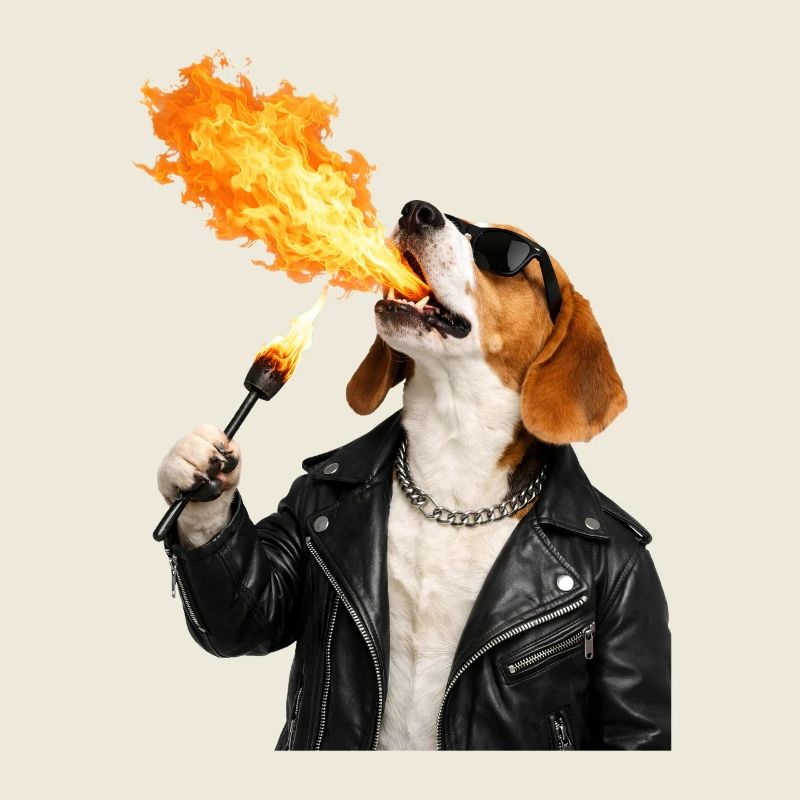 Motif du chien de feu