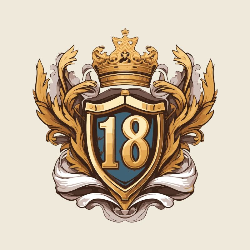 18 Zahl Wappen