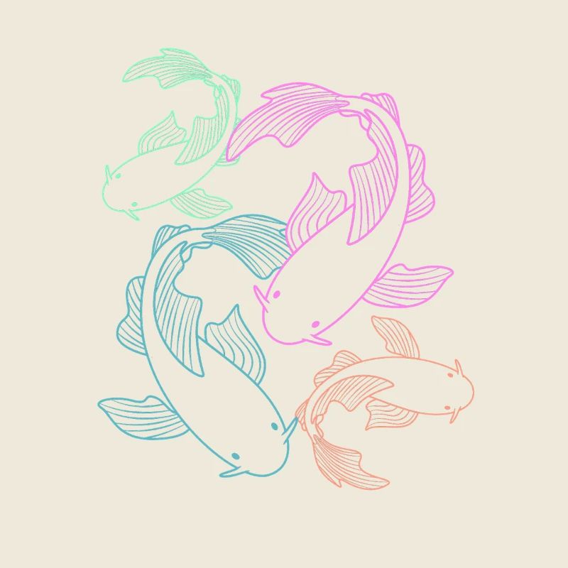Poisson koi carpe koi koi