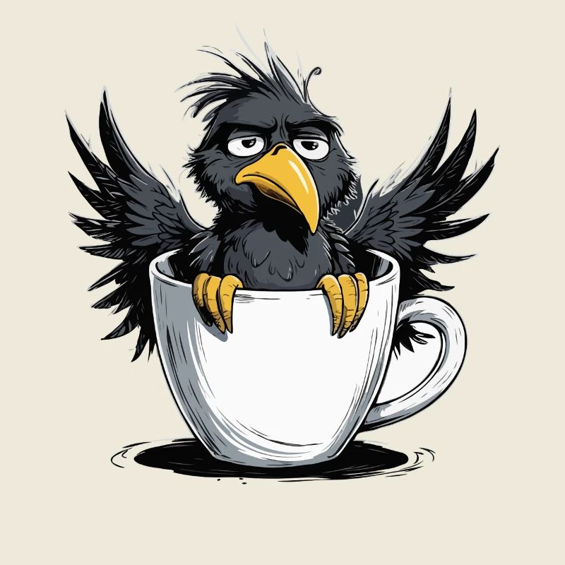 Morgenmuffel Kaffee Kein Bock Rabe Schlechte Laune