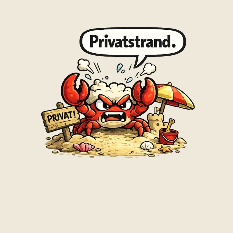 Strand Humor Motiv Urlaub Geschenk