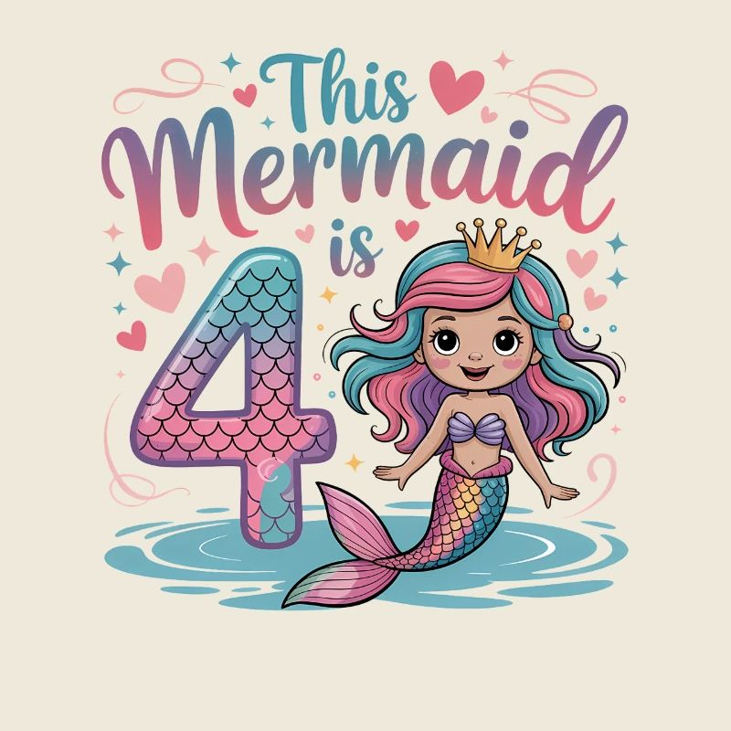 4e anniversaire de la sirène 4 ans