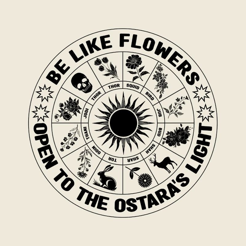 Sois comme les fleurs Printemps païen Ostara Lumière