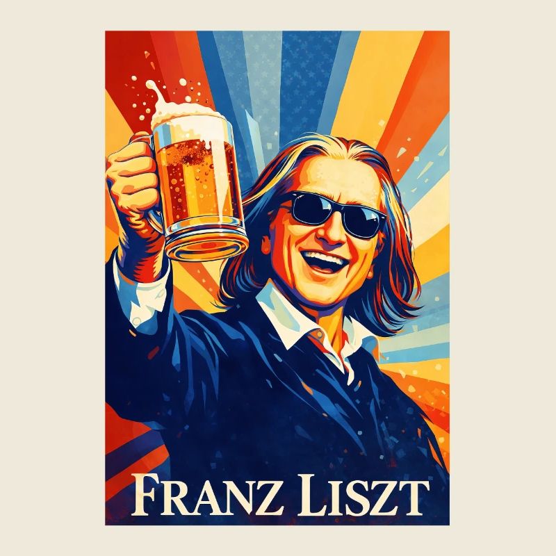 Franz Liszt Pop Art Toast Tea