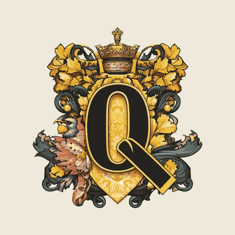 Q Buchstabe Name Krone
