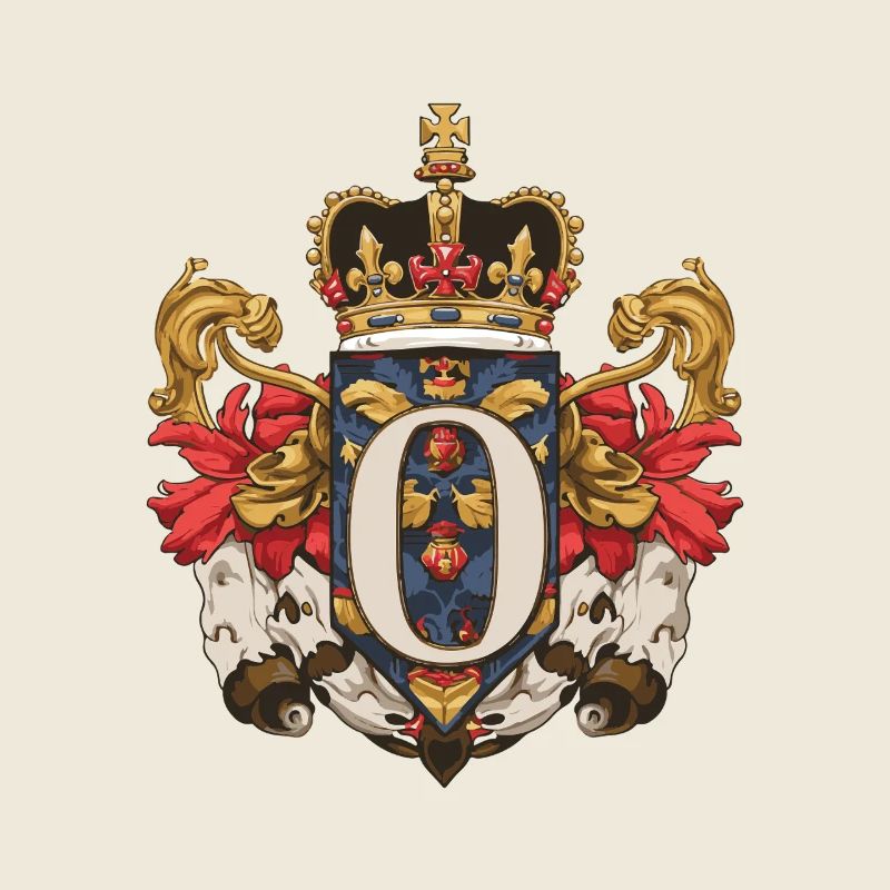 O Buchstabe Name Krone
